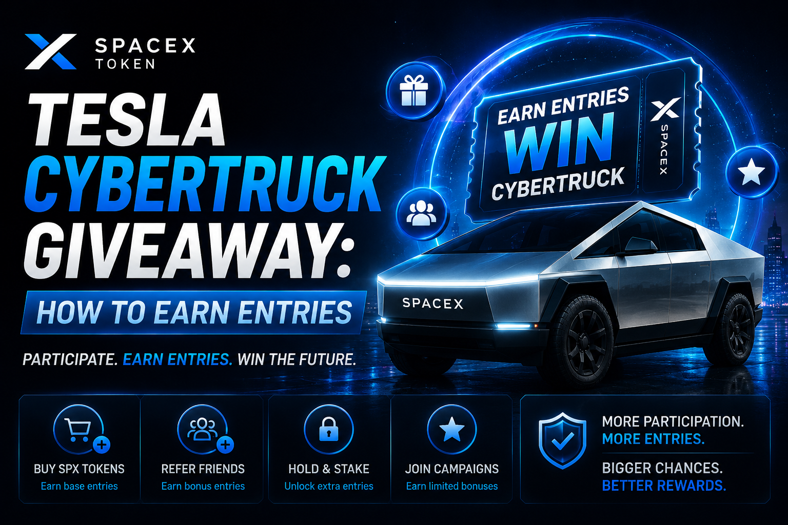 Tesla Cybertruck Giveaway: How to Earn Entries